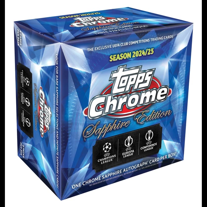 2024-25 Topps Chrome UEFA Club Competitions Sapphire Edition