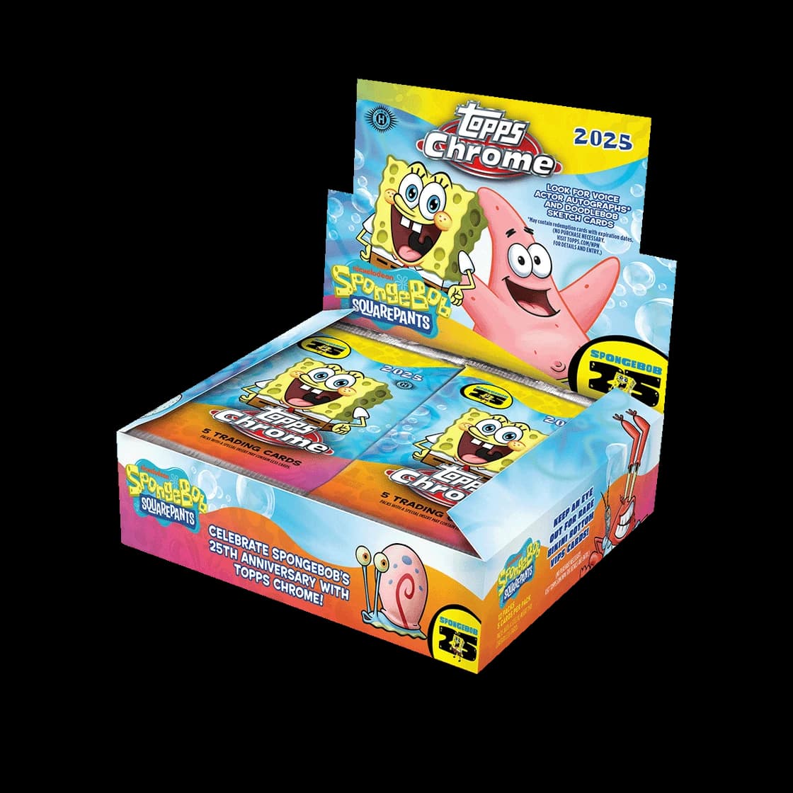 2025 Topps Chrome Spongebob 25th Anniversary